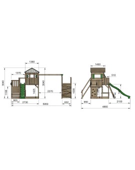 Aire de jeux MASGAMES SIRACUSA XL + Aventura