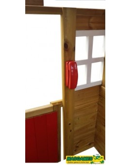 Maison d'enfant en bois Masgames FRAISE DELUXE XL