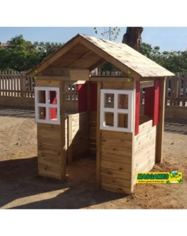 Maison d'enfant en bois Masgames SCHOOL Paint