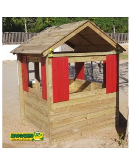 Maison d'enfant en bois Masgames SCHOOL Paint