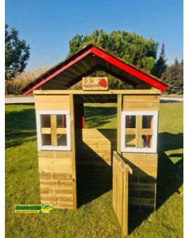 Maison d'enfant en bois Masgames FRAISE XL