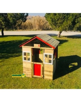 Maison d'enfant en bois Masgames FRAISE XL