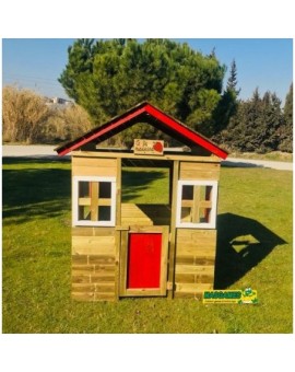 Maison d'enfant en bois Masgames FRAISE XL