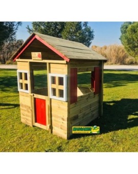 Maison d'enfant en bois Masgames FRAISE XL