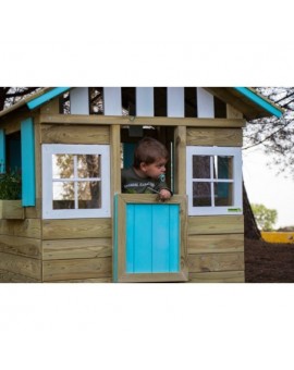 Maison d'enfant en bois Masgames LOLLIPOP Bleue