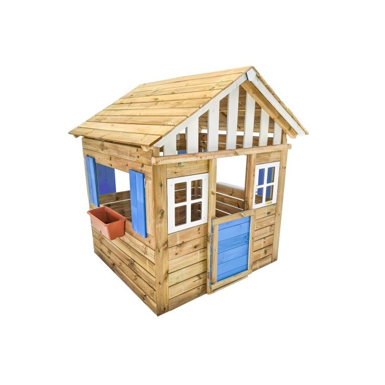 Maison d'enfant en bois Masgames LOLLIPOP XL Bleue