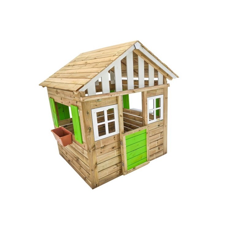 Maison d'enfant en bois Masgames LOLLIPOP XL Verte