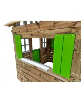 Maison d'enfant en bois Masgames LOLLIPOP XL Verte