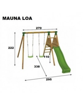 Aire de jeux Masgames MAUNA LOA L (bois rond)