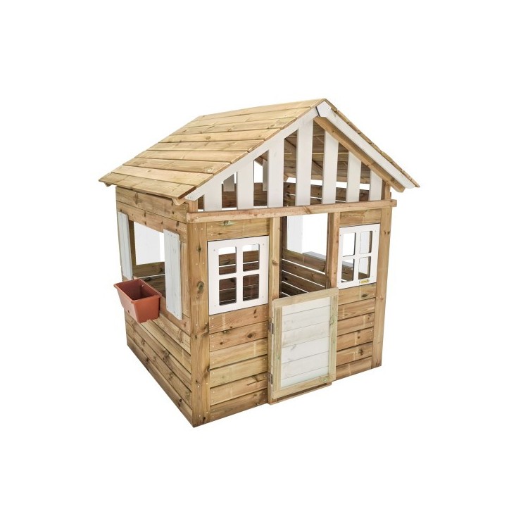 Maison d'enfant en bois Masgames LOLLIPOP XL Blanche