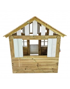 Maison d'enfant en bois Masgames LOLLIPOP XL Blanche