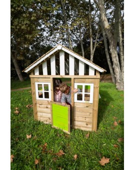 Maison d'enfant en bois Masgames LOLLIPOP XL Verte