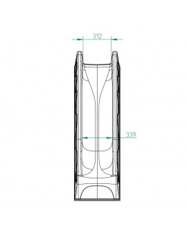 Rampe toboggan MASGAMES XL (hauteur 150 cm)