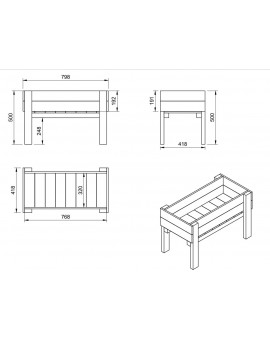 Pack table de culture MASGAMES Fortis