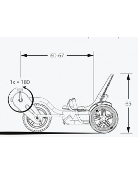 Tricycle à pédales BERG Street-X Venom