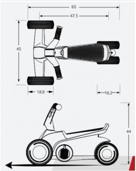 Porteur BERG GO2 vert