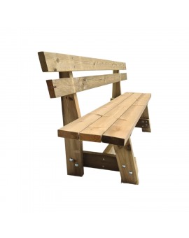 Banc en bois avec dossier MASGAMES VIC