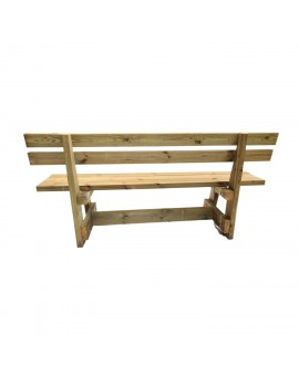 Banc en bois avec dossier MASGAMES VIC