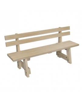 Banc en bois avec dossier MASGAMES VIC