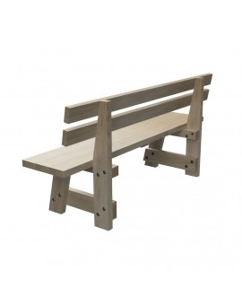 Banc en bois avec dossier MASGAMES VIC