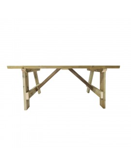 Table en bois ZURICH avec bancs avec dossier VIC