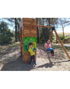 Lettres Géantes Masgames ALPHAPLAY avec balançoire couleur naturelle