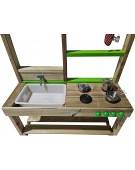 Cuisine pour enfants en bois par extérieure Masgames SPICY