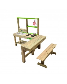 Cuisine pour enfants en bois par extérieure Masgames SPICY Delicious Horeca