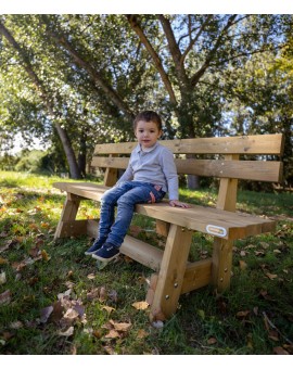 Banc en bois avec dossier MASGAMES VIC