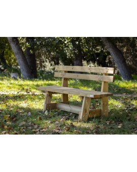 Banc en bois avec dossier MASGAMES VIC