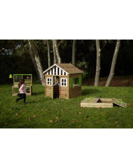 Maison d'enfant en bois Masgames LOLLIPOP XL Verte