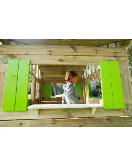 Maison d'enfant en bois Masgames LOLLIPOP XL Verte