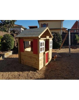 Maison d'enfant en bois Masgames FRAISE XL