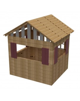 Maison d'enfant en bois Masgames LOLLIPOP XL Horeca rose