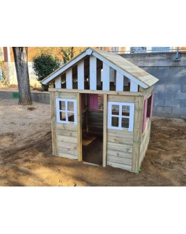 Maison d'enfant en bois Masgames LOLLIPOP XL Horeca rose