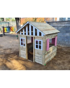 Maison d'enfant en bois Masgames LOLLIPOP XL Horeca rose