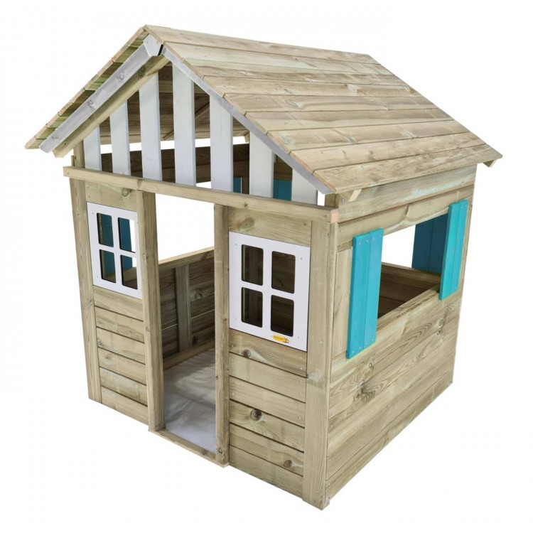 Maison d'enfant en bois Masgames LOLLIPOP XL Horeca bleue