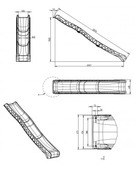 Toboggan métallique Masgames TUCA XL