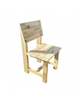 Lot de 4 chaises d'extérieur en bois MASGAMES BATEA