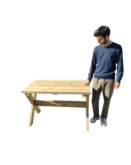 Table d'extérieur en bois MASGAMES XERTA 120 cm