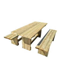 Table de pique-nique MASGAMES CALELLA avec bancs indépendants