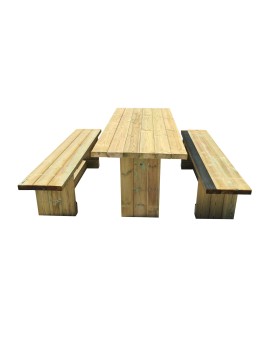 Table de pique-nique MASGAMES CALELLA avec bancs indépendants