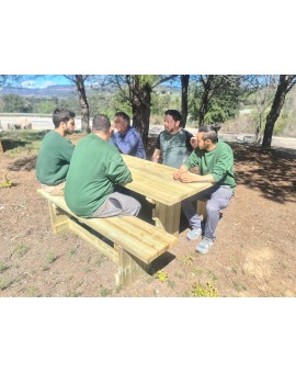 Table de pique-nique MASGAMES CALELLA avec bancs indépendants