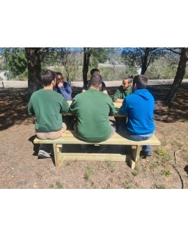 Table de pique-nique MASGAMES CALELLA avec bancs indépendants