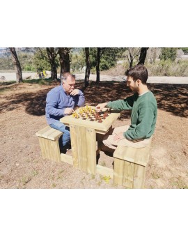 Table d'échecs en bois MASGAMES DAMA