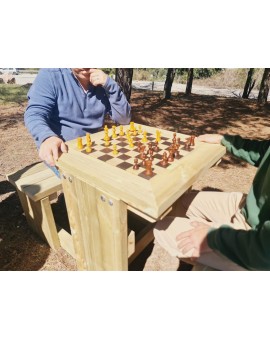 Table d'échecs en bois MASGAMES DAMA