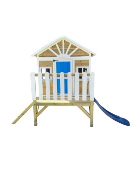 Maison d'enfants en bois à panneaux Masgames VISBY surélevés 60 cm