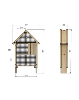 Hôtel pour insectes MASGAMES L 5 étoiles