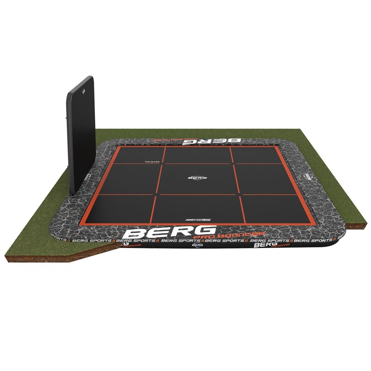 Trampoline BERG Flatground Ultim Pro Bouncer 500x500 + Aerowall